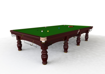 Riley Aristocrat Full Size Mahogony Finish Standard Cushion Snooker Table (12ft 365cm)